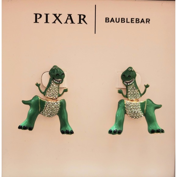BaubleBar Jewelry - Baublebar X Pixar Disney Toy Story Rex Dinosaur Earrings New